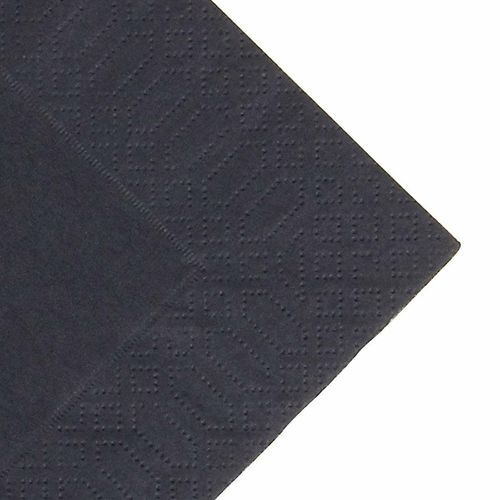 Duni Lunch Napkin Black 33x33cm 3ply 1/4 Fold (Pack of 1000) - GJ107 - 2