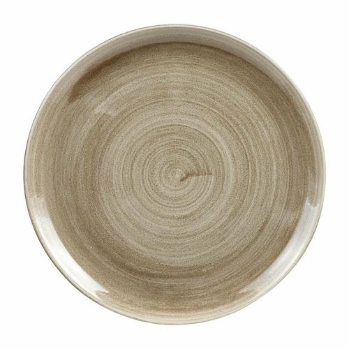 Churchill Stonecast Patina Antique Coupe Plates Taupe 324mm (Pack of 6) - HC785 - 1