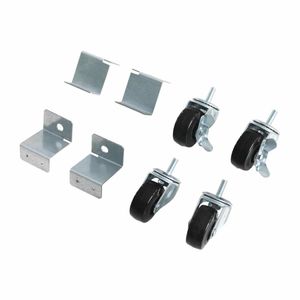 Polar Standard & Braked Castors with Brackets (Pack of 4) - AJ542 - 1