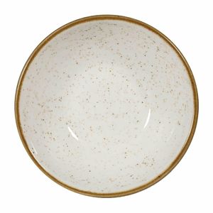 Churchill Stonecast Shallow Bowls Barley White 7oz 116mm (Pack of 12) - FA640 - 1