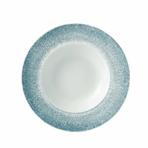 Churchill Studio Prints Raku Wide Rim Bowl Topaz Blue 240mm (Pack of 12) - DE887 - 1