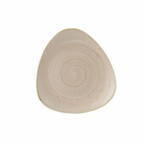 Churchill Stonecast Triangle Plate Nutmeg Cream 229mm (Pack of 12) - GR940 - 1
