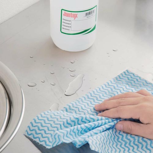 Nisbets Essentials Non-Woven Cloths Blue (Roll of 300) - FB968 - 6