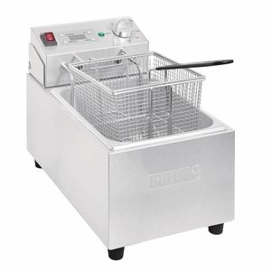 Buffalo Single Tank Single Basket 5Ltr Countertop Fryer with Timer 2.8kW - FC258 - 3