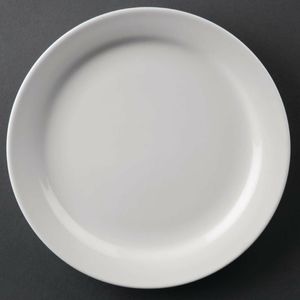 Olympia Athena Narrow Rimmed Plates 165mm (Pack of 12) - CF360 - 1