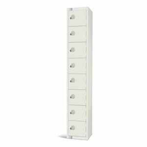 Elite Eight Door Electronic Combination Locker White - GR308-EL - 1