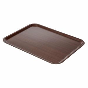 Cambro Capri Laminate Canteen Tray Mahogany 430mm - DP210 - 3