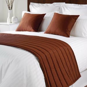 Mitre Comfort Simplicity Chocolate Bed Runner Double - GU922 - 1