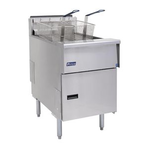 Pitco Single Tank Twin Basket Fryer SE18S-SSTC - FP877 - 1