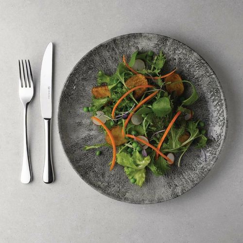 Churchill Stone Quartz Black Evolve Coupe Plates 288mm (Pack of 12) - DY892 - 3