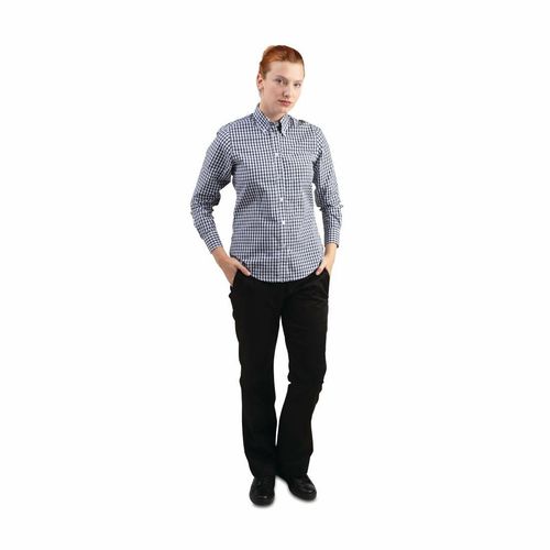 Chef Works Womens Gingham Shirt Black 2XL - B217-XXL - 4