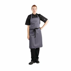 Whites Polycotton Bib Apron Charcoal - B426 - 3