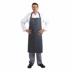 Whites Butchers Apron Navy Stripe Extra Large - A662 - 3