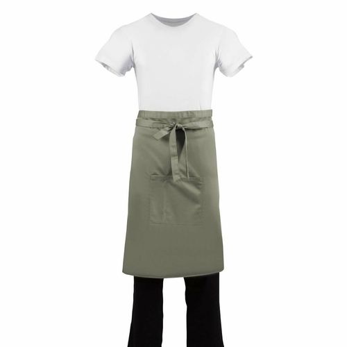 Whites Regular Bistro Apron Olive - B434 - 1