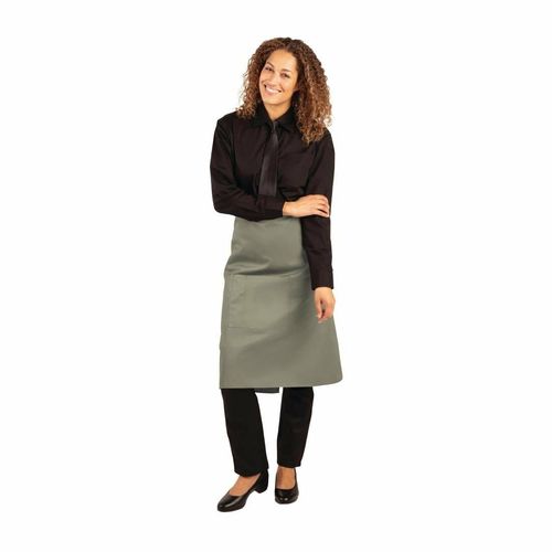 Whites Regular Bistro Apron Olive - B434 - 12