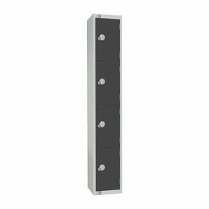Elite Four Door Camlock Locker Graphite Grey - GR680-C - 1
