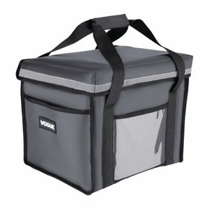 Vogue Insulated Folding Delivery Bag Grey 380x305x380mm - FR225 - 1