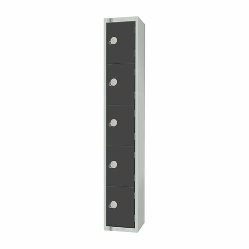 Elite Five Door Padlock Locker Graphite Grey - GR681-P - 2