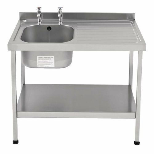 Franke Sissons Self Assembly Stainless Steel Sink Right Hand Drainer 1000x600mm - P049 - 1