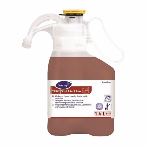 Diversey TASKI Sani 4-in-1 Plus SmartDose Washroom Cleaner Super Concentrate 1.4Ltr - DE378 - 1