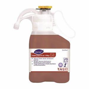 Diversey TASKI Sani 4-in-1 Plus SmartDose Washroom Cleaner Super Concentrate 1.4Ltr - DE378 - 1