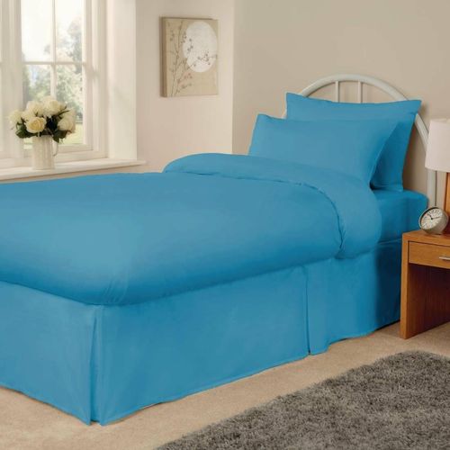 Mitre Essentials Spectrum Flat Sheet Turquoise Single - HB669 - 1