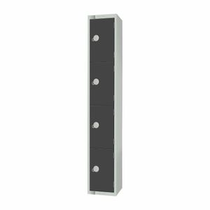 Elite Four Door Manual Combination Locker Locker Graphite Grey - GR694-CL - 3