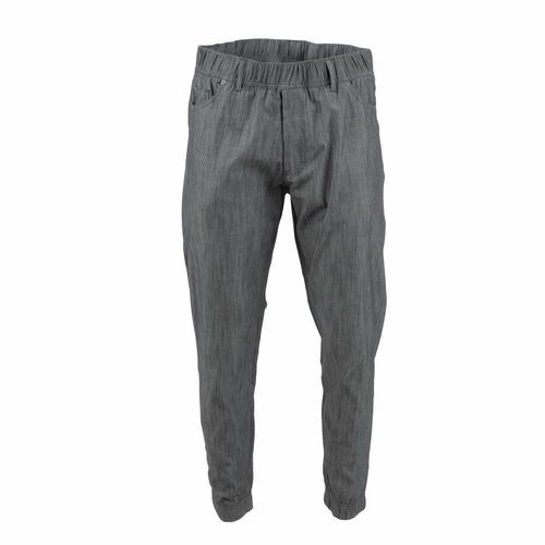 Chef Works Urban Jogger 257 Black and White Fine Stripe Size M - BB300-M - 1