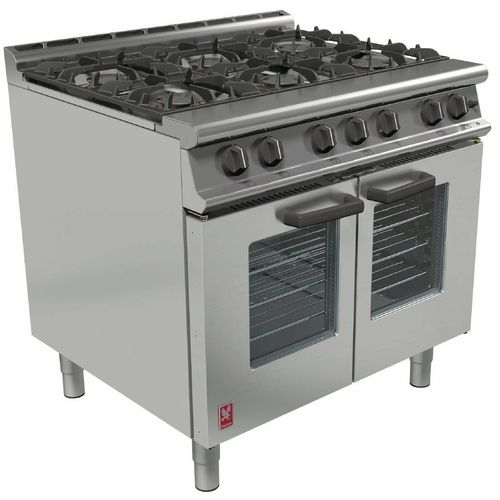 Falcon Dominator Plus Six Burner Natural Gas Fan Assisted Oven Range G3106 - GP006-N - 1