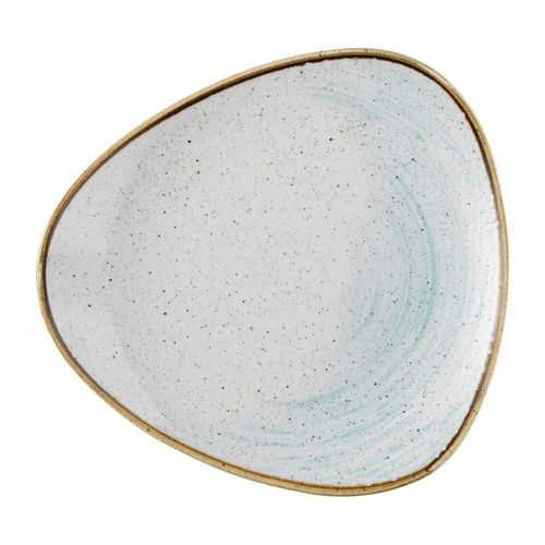 Churchill Stonecast Accents Lotus Plate Duck egg 229mm (Pack of 12) - FS863 - 1