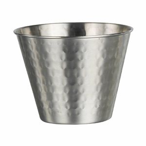 Steelite Creations Metal Hammered Fry Cup 340ml (Pack of 48) - 1
