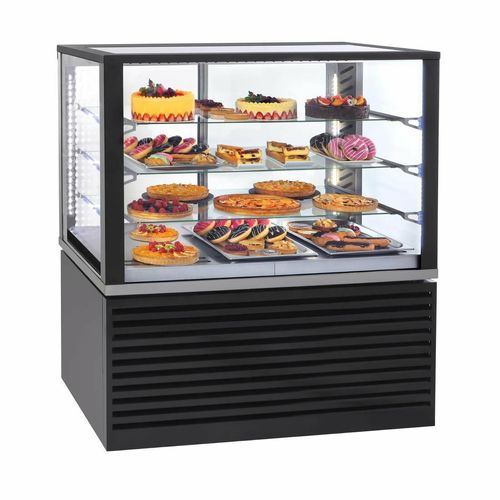 Roller Grill Panoramic Refrigerated Display Cabinet FSC1200 Black - 2