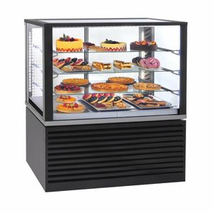 Roller Grill Panoramic Refrigerated Display Cabinet FSC1200 Black - 3