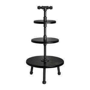 Steelite Gun Metal Pipe Stand 3-Tier 355x674mm - VV3454 - 1