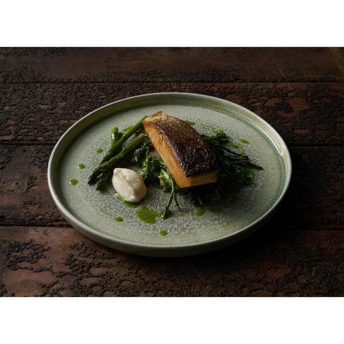 Dudson Harvest Grain Speckled Green Round Walled Plate 210mm(Pack of 6) - DX866 - 3