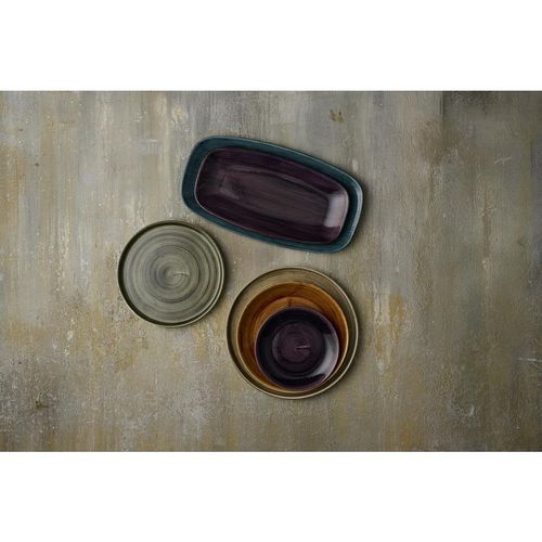 Churchill Stonecast Patina Deep Purple Triangle Bowl 235mm (Pack of 12) - DX066 - 5