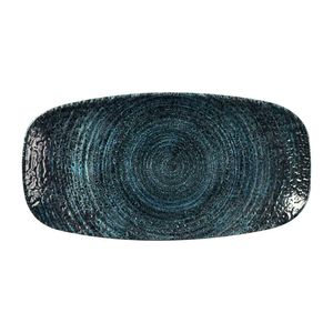 Churchill Homespun Chroma Blue Chefs' Oblong Plate 298mm (Pack of 12) - DX094 - 1