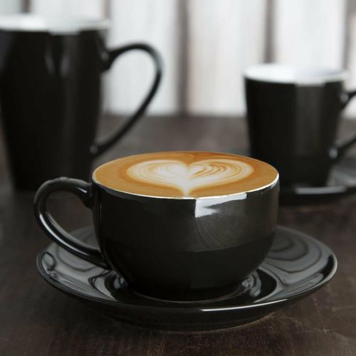 Olympia Cafe Coffee Cup Black - 230ml 8fl oz (Pack of 12) - CU953 - 17