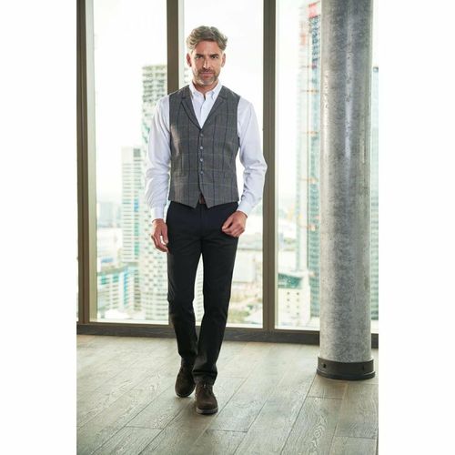 Brook Taverner Mens Miami Slim Fit Chinos Black 30 - BA081-30 - 2
