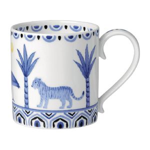 William Edwards Sultan's Garden Blue Mug Coupe 9cm, 350ml (Pack of 12) - VV3972 - 1