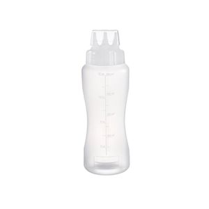 Araven Squeeze Sauce Bottle 3 Nozzles 50cl White - CZ803 - 1