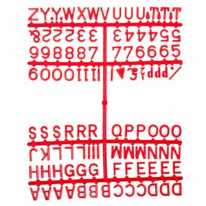 Beaumont Letter Set Of 660 Characters Red 12mm - CZ608 - 1
