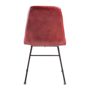 Harland Side Chair Leather Vintage Red (Pack of 2) - HS736 - 3
