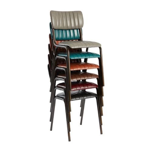 Tavo Stacking Side Chair Vintage Teal (Pack of 2) - HS800 - 1