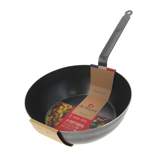 De Buyer Outdoor Blue Steel Deep Round Pan 280mm - HW070 - 6
