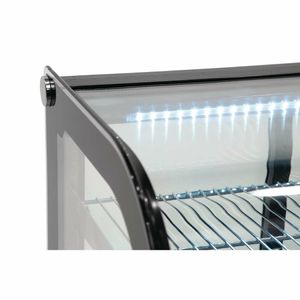 Polar G-Series Energy Efficient Countertop Food Display Fridge Black 160Ltr - GP291 - 3