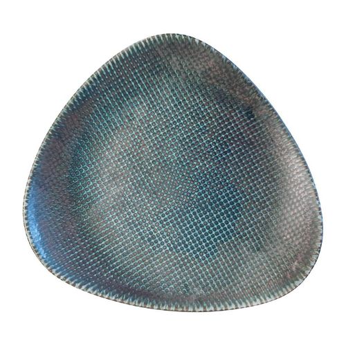 Churchill Studio Prints Astro Metallic Blue Lotus Plates 228mm (Pack of 12) - HX096 - 1