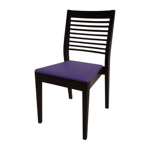 Bolero Bespoke Marty B Stacking Chair in Blue/Charcoal - HS394 - 1