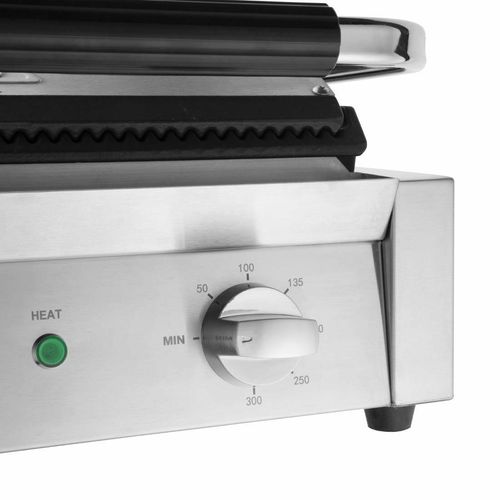 Buffalo Bistro Large Ribbed Contact Grill - CU602 - 6