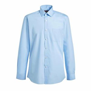 Brook Taverner Mens Long Sleeve Rapino Shirt Blue 15 1/2 - BA146-15 - 1